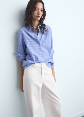 MANGO Wide Leg Jeans in Weiß