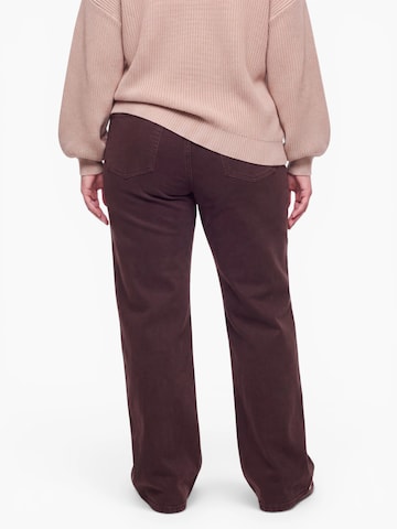 CITA MAASS Wide leg Jeans in Brown
