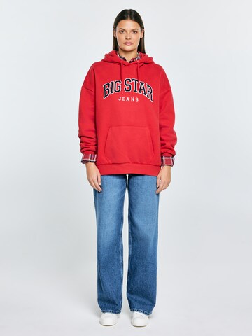 BIG STAR Sweatshirt 'Rubialissa' in Red