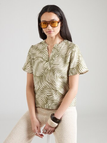 Camicia da donna di OBJECT in beige: frontale