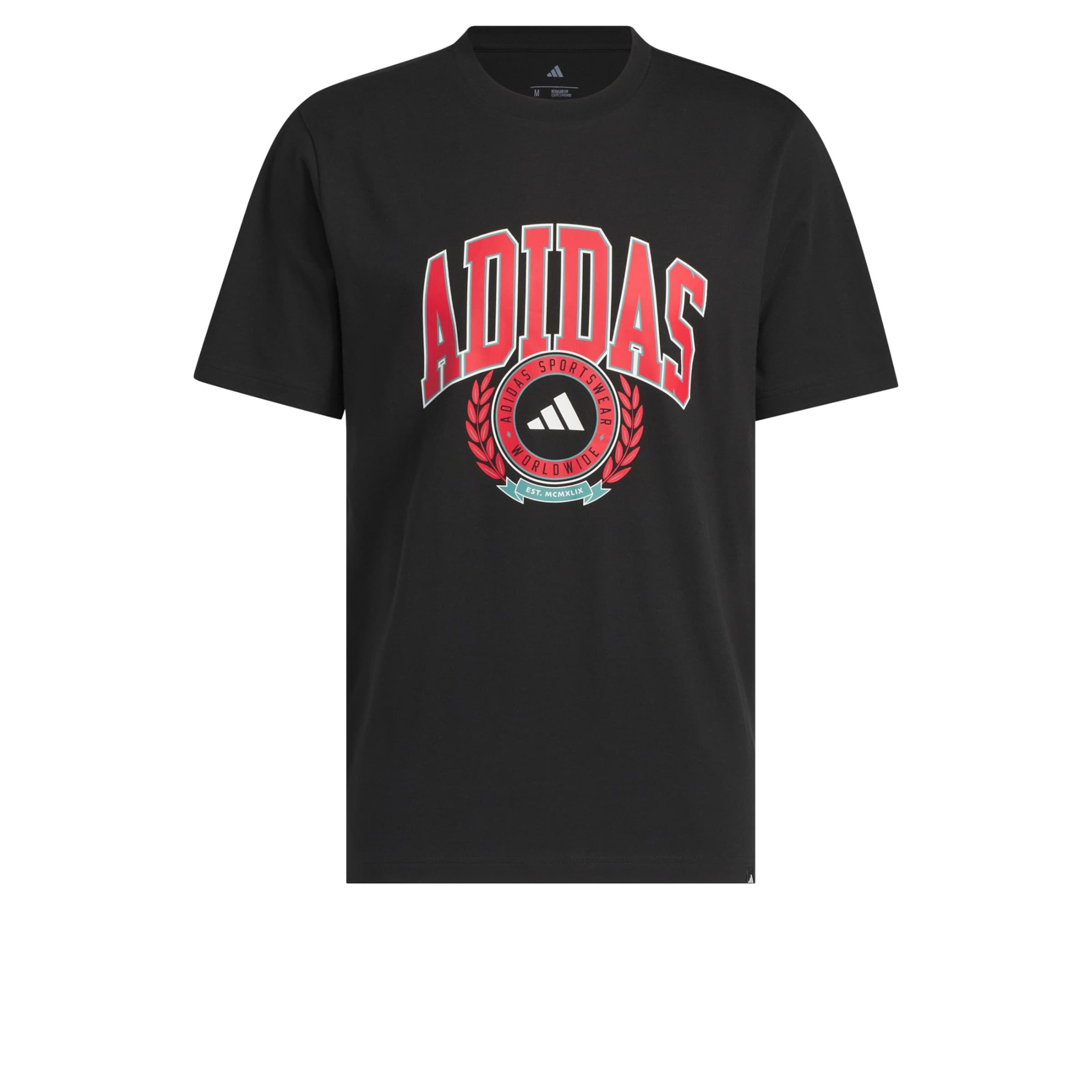 T-Shirt fonctionnel 'Varsity Crest' ADIDAS SPORTSWEAR en noir : devant
