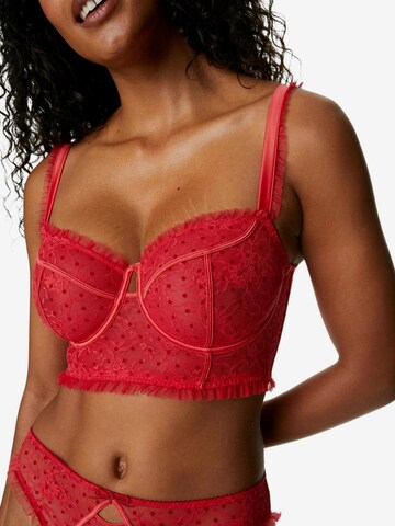 Marks & Spencer Bustier BH 'Anna' in Rood