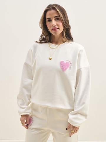 Sálea Μπλούζα φούτερ σε λευκό: μπροστά