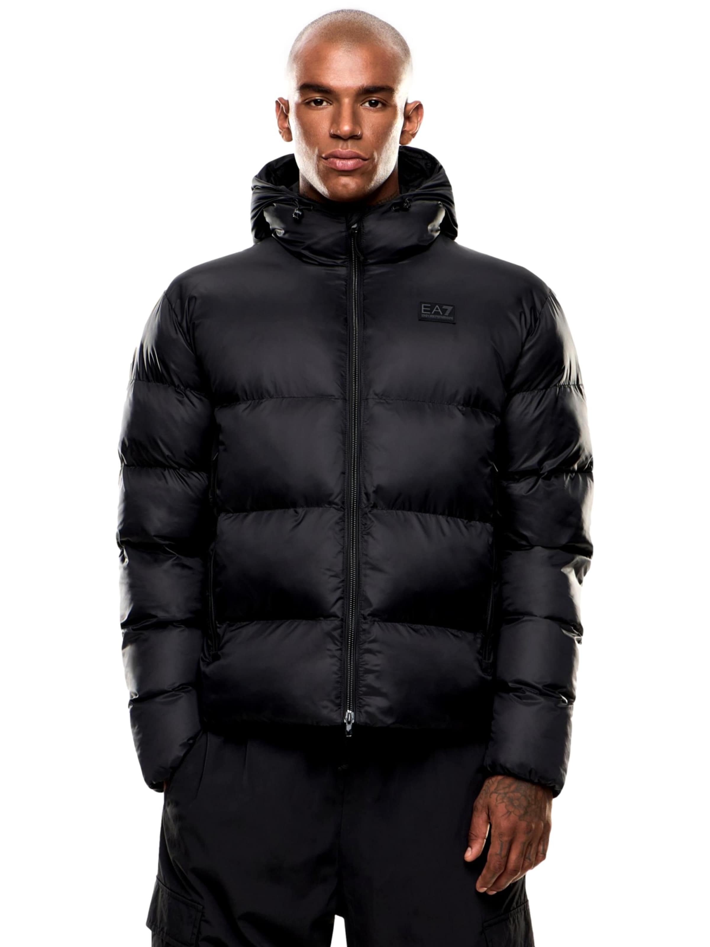 EA7 Emporio Armani Jacke in Schwarz: Vorderseite