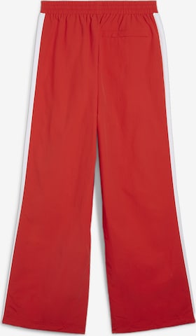 PUMA Широка кройка Панталон 'T7' в червено