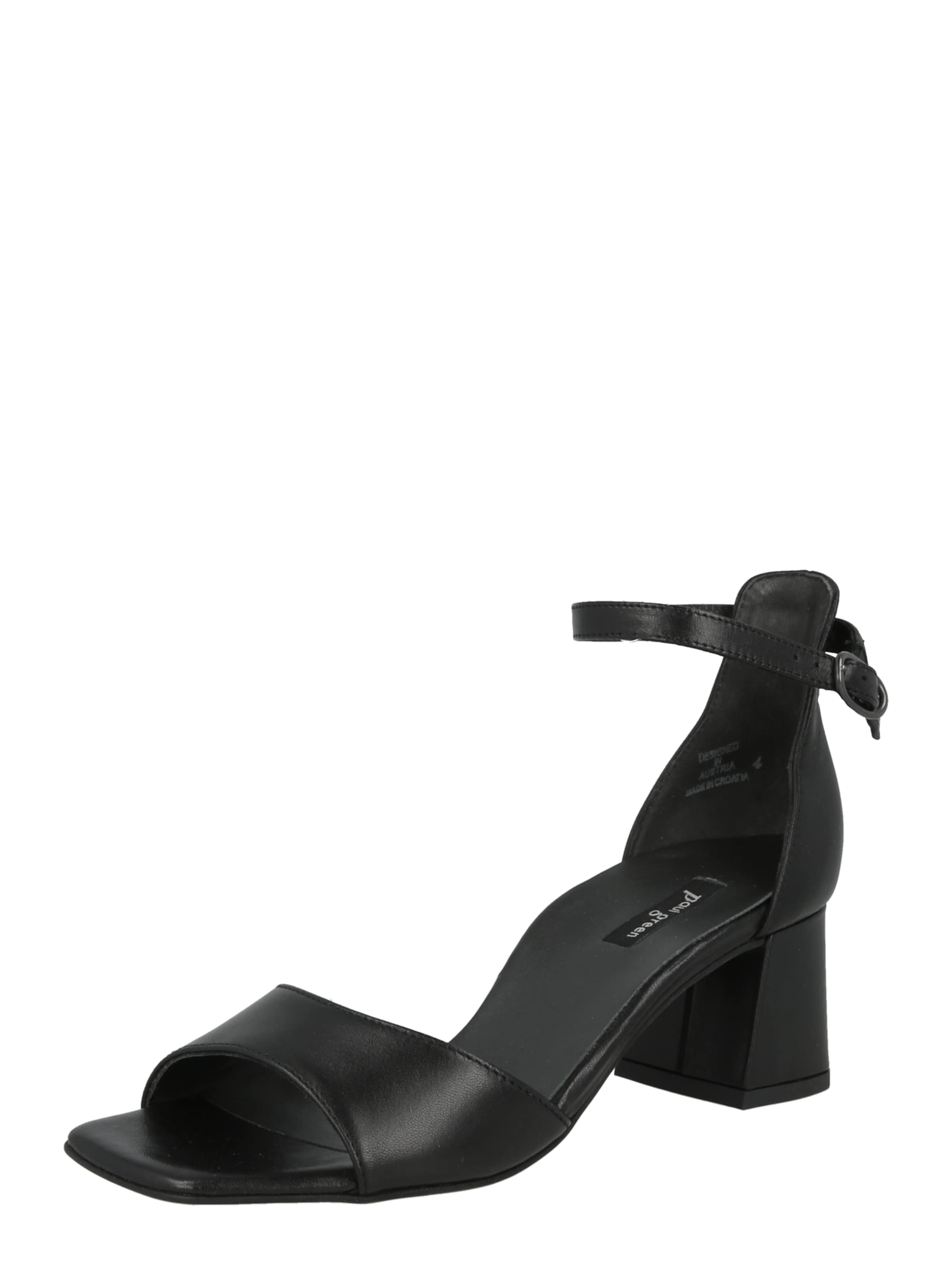 Paul Green Sandale in Schwarz: Vorderseite