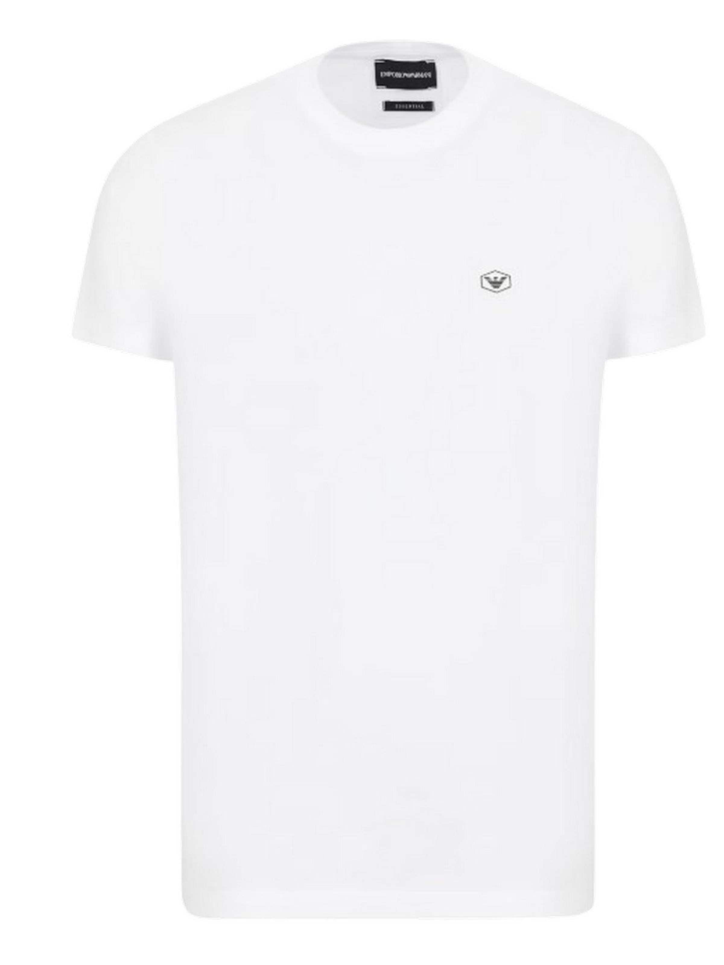 Emporio Armani - Camiseta térmica en blanco: frente