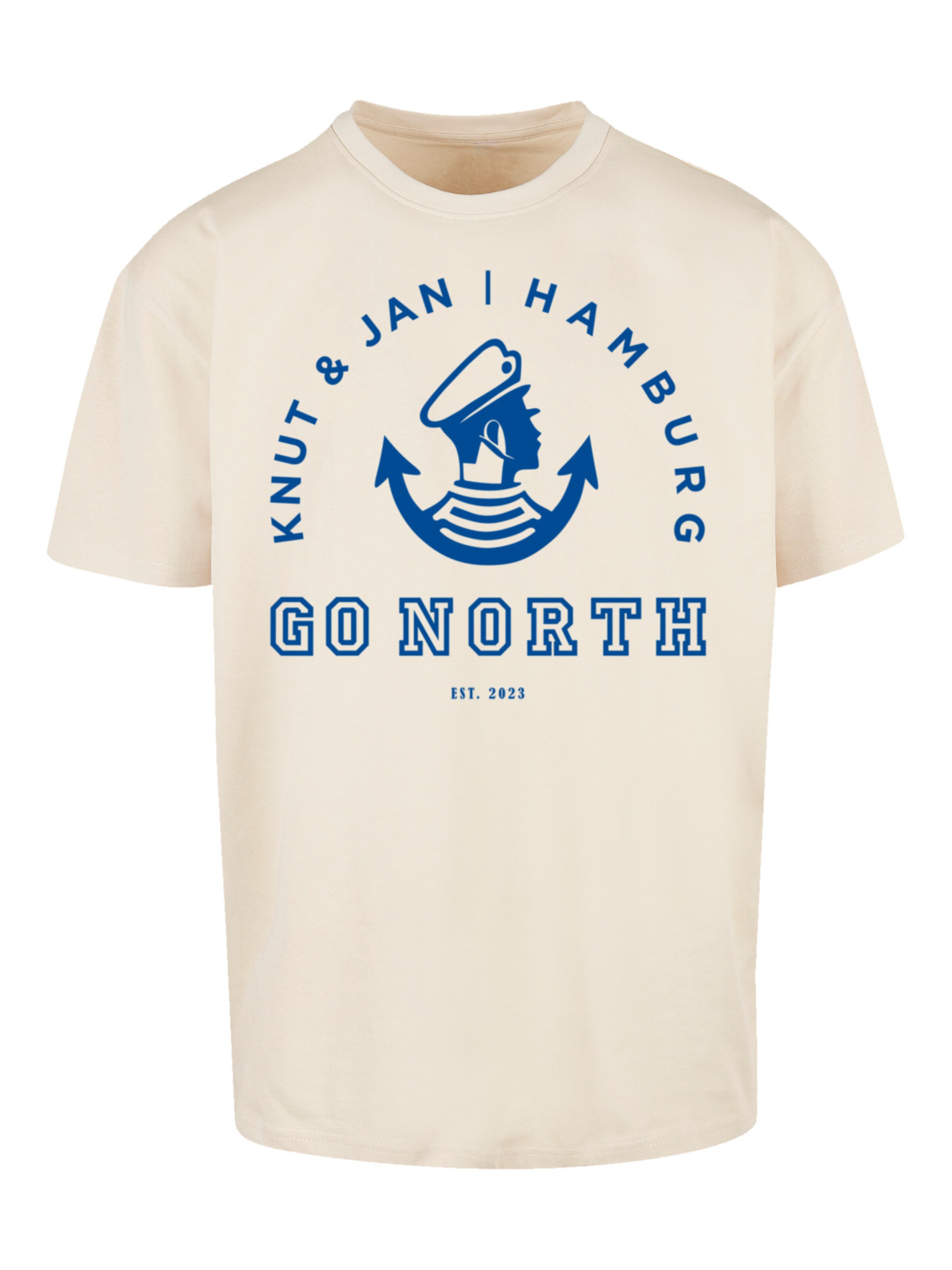 T-Shirt F4NT4STIC en beige : devant