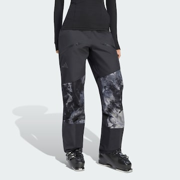 ADIDAS TERREXSlimfit Hlače za vanjske uvjete 'Xperior' - crna boja: prednji dio