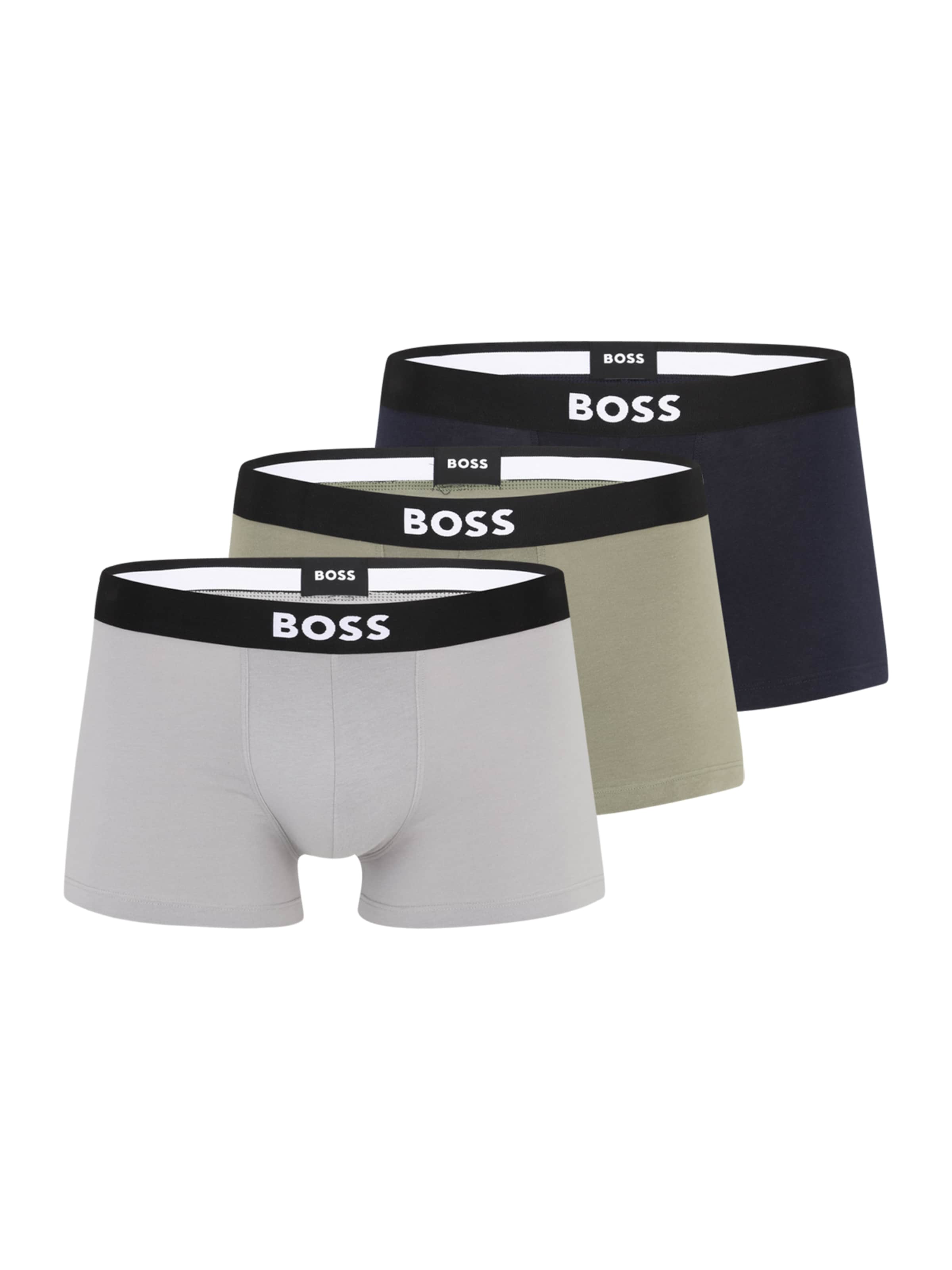 BOSS - Calzoncillo boxer 'David Beckham' en gris: frente