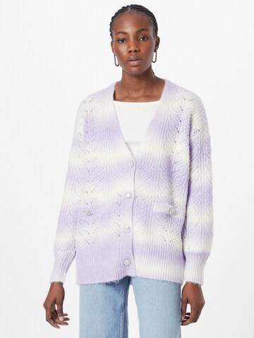 River Island Knit Cardigan in Purple: front