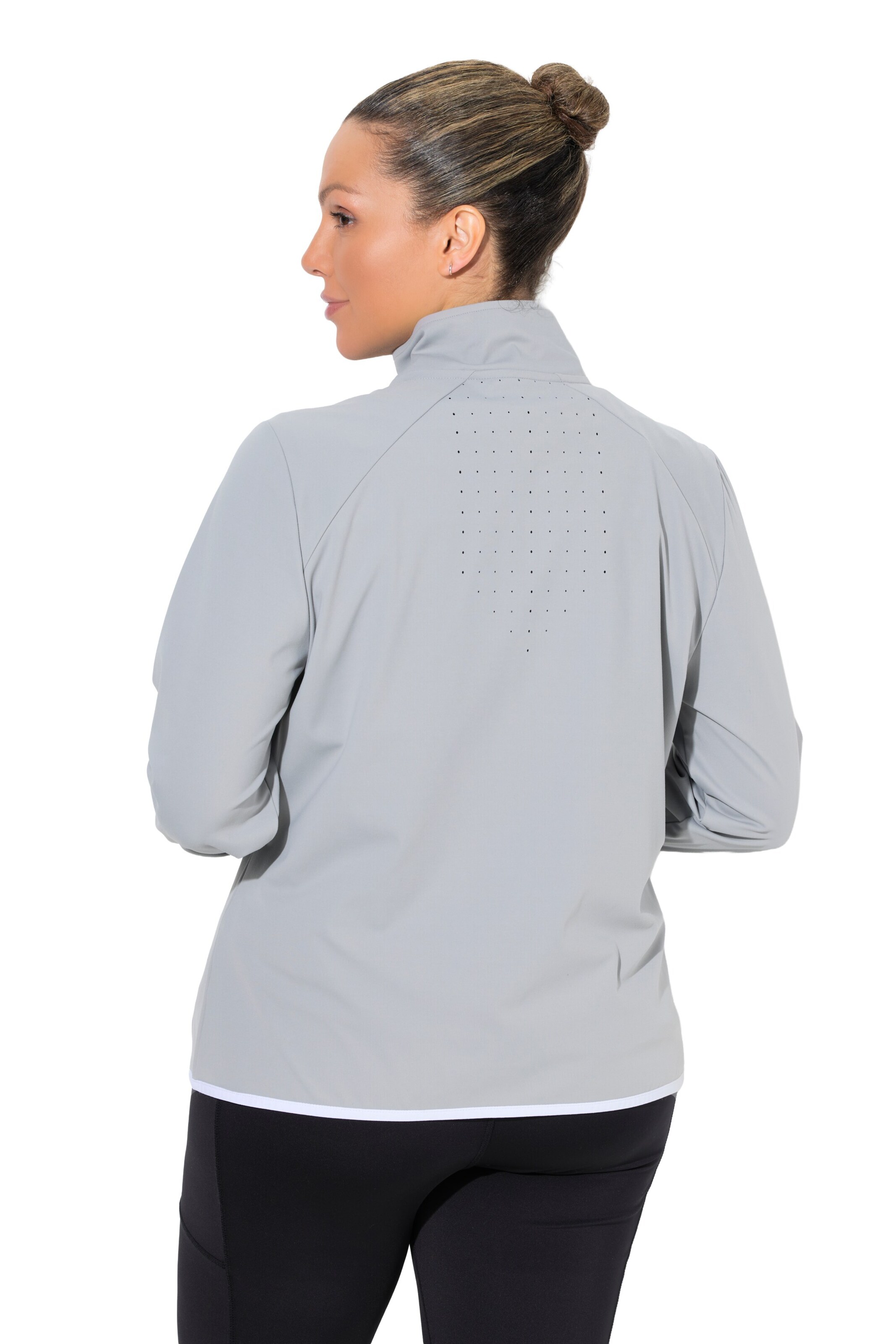 Ulla Popken Sweat jacket in Grey