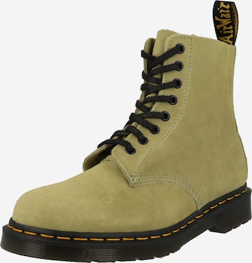Dr. Martens Lace-Up Ankle Boots 'Pascal' in Green: front