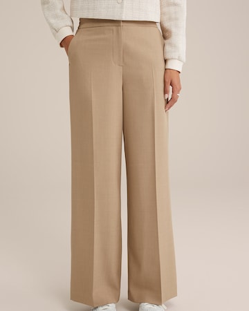 Wide leg Pantaloni con piega frontale di WE Fashion in beige