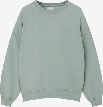 Pull&Bear Sweatshirt in Grün: predná strana