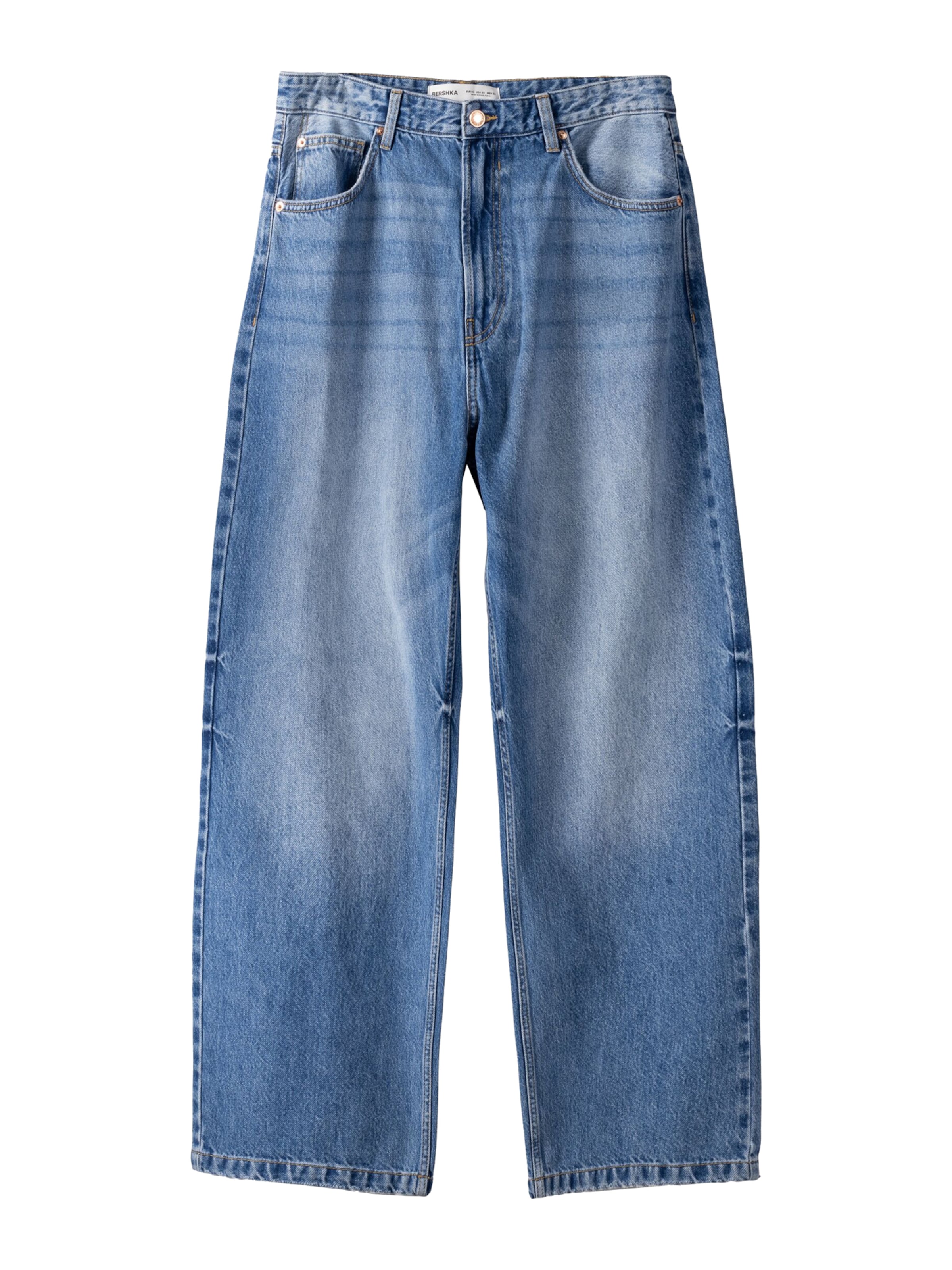 Bershka Jean en bleu denim, Vue avec produit