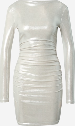 PINKO Cocktail Dress 'Abito' in Silver: front