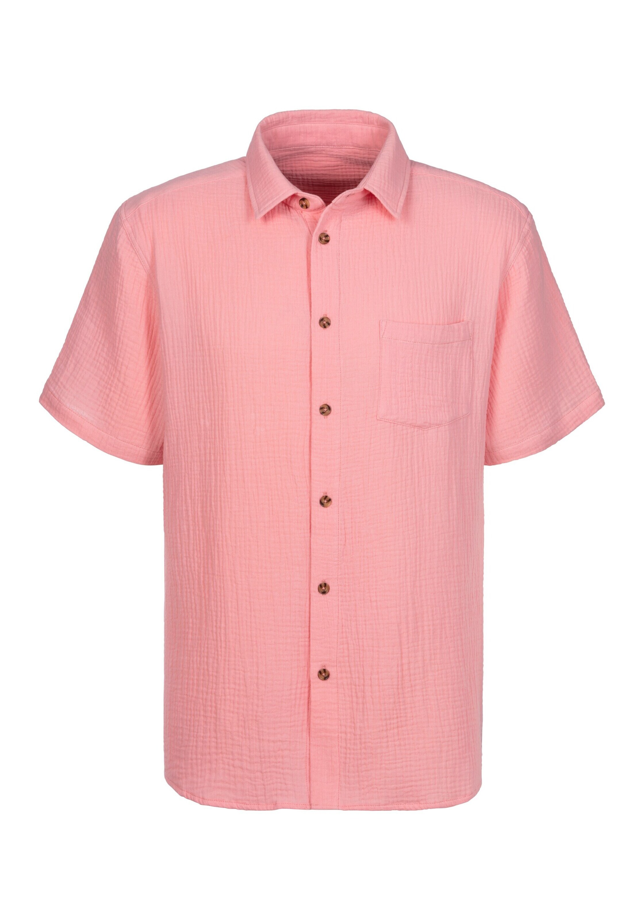 BEACH TIME Regular fit Button Up Shirt in Pink: front