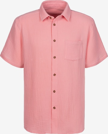 BEACH TIME Hemd in Pink: Vorderseite