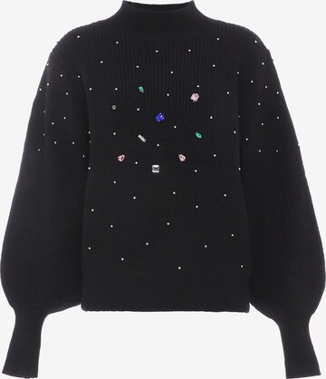 Pull-over faina en noir : devant