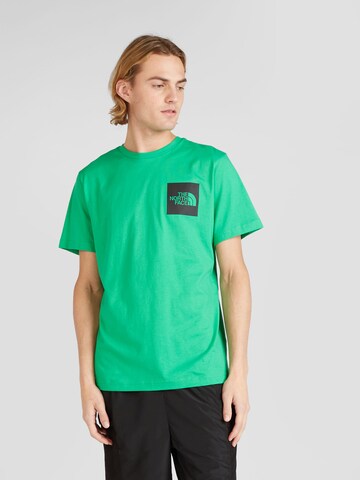 Tricou de la THE NORTH FACE pe verde: față