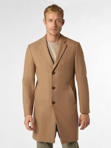 Finshley & Harding Between-Seasons Coat 'Warschau' in Brown: front