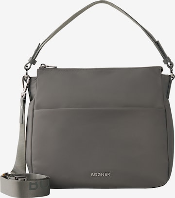 BOGNER - Mala de ombro 'Klosters Isalie' em cinzento: frente