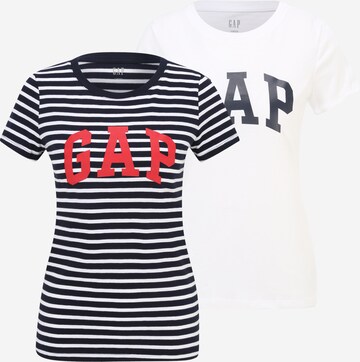 Gap Petite T-Shirt 'FRANCHISE' in Blau: predná strana