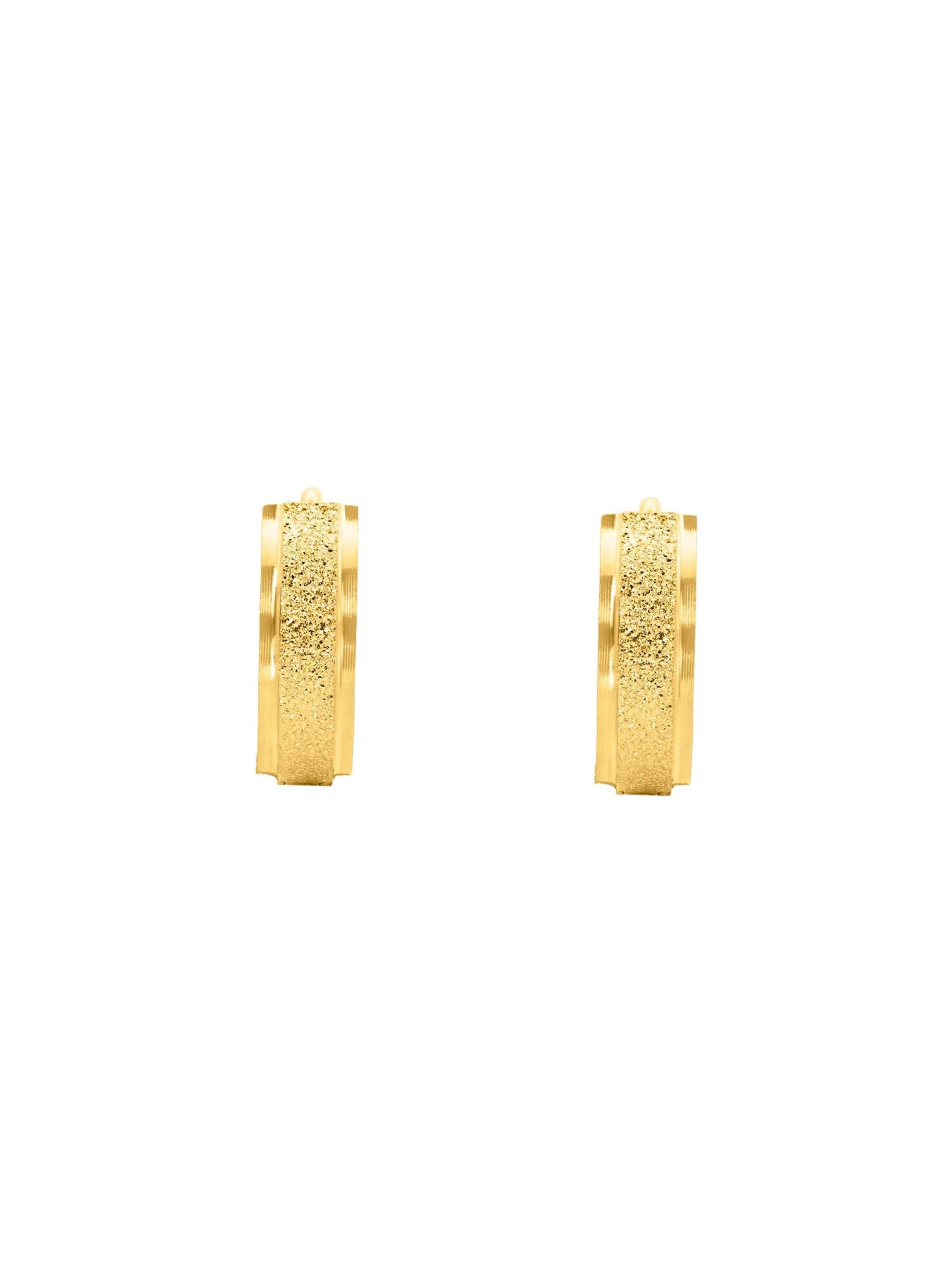 Boucles d'oreilles 'Hazel' Heideman en or : devant