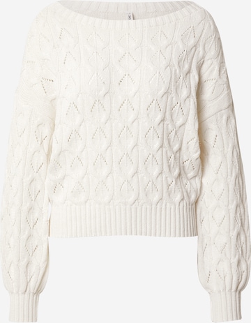 ONLY Sweater 'Brynn' in White: front