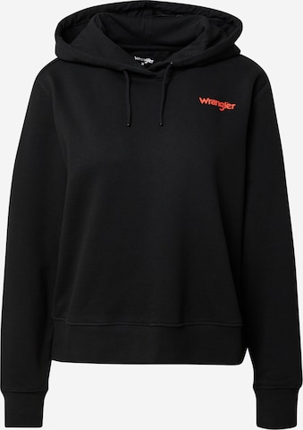 Sweat-shirt 'VIBRATIONS' WRANGLER en noir : devant