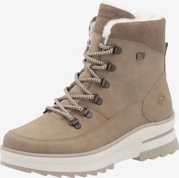 Bottes à lacets REMONTE en marron : devant