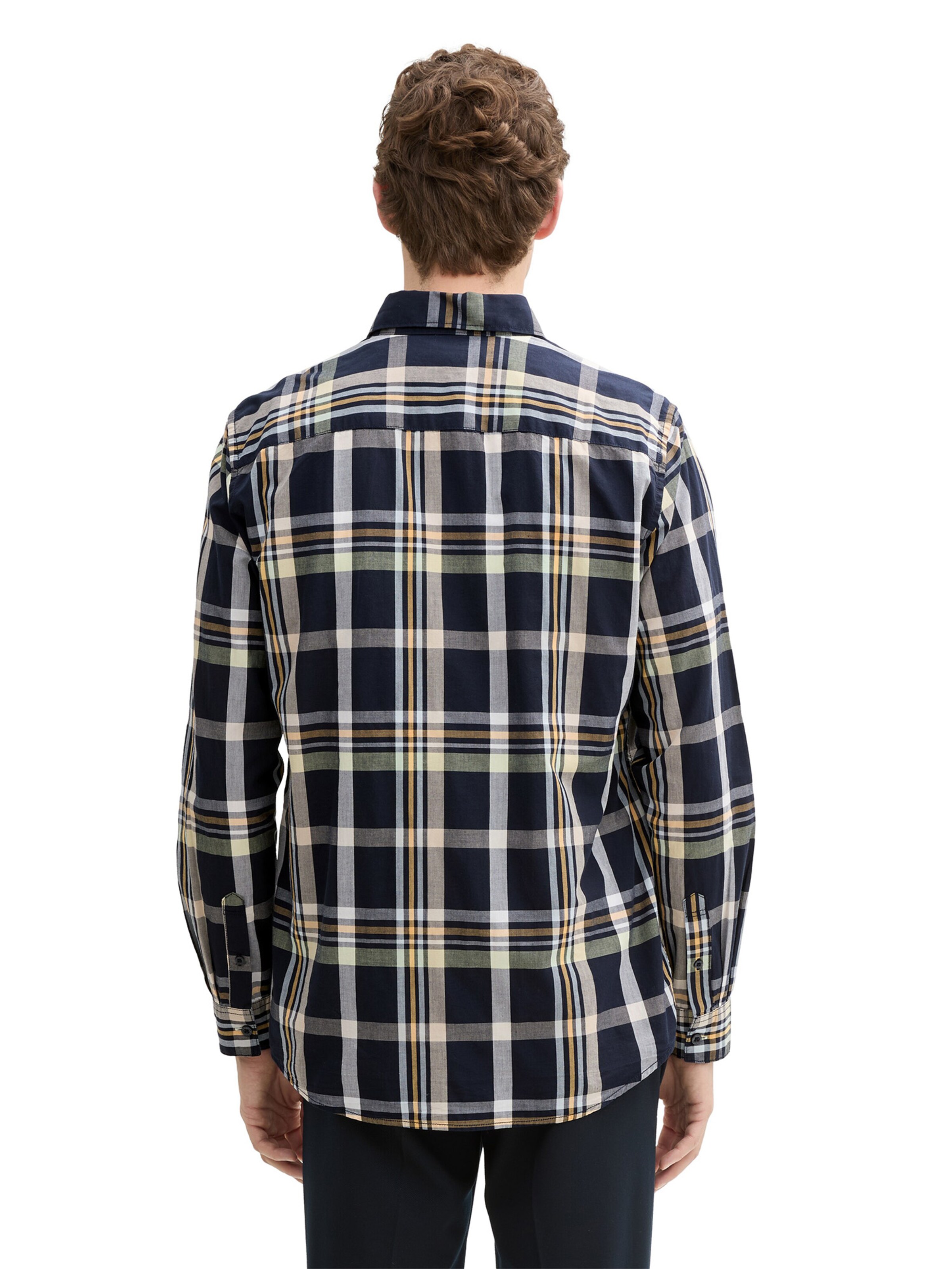 TOM TAILOR Средняя посадка Рубашка в Синий