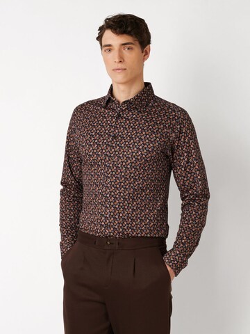 DESOTO Slim Fit Hemd in Blau: Vorderseite