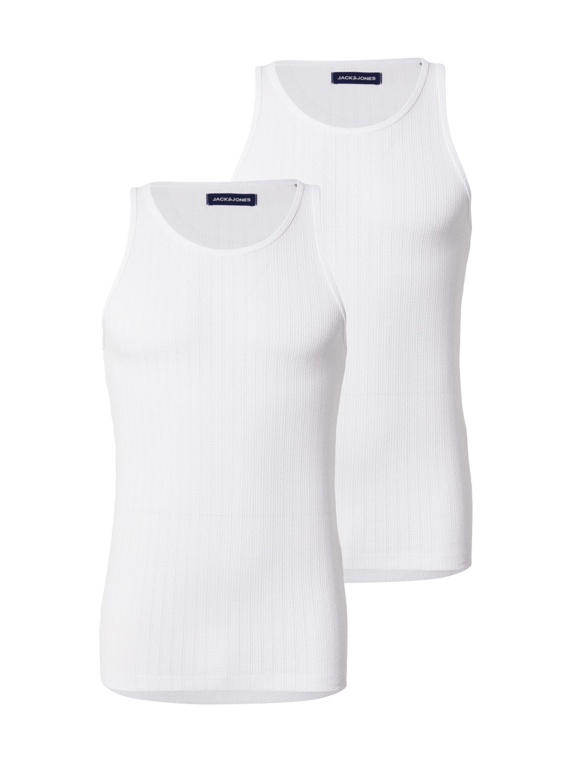 JACK & JONES T-shirt 'JWHACAPULCO' i vit: framsida
