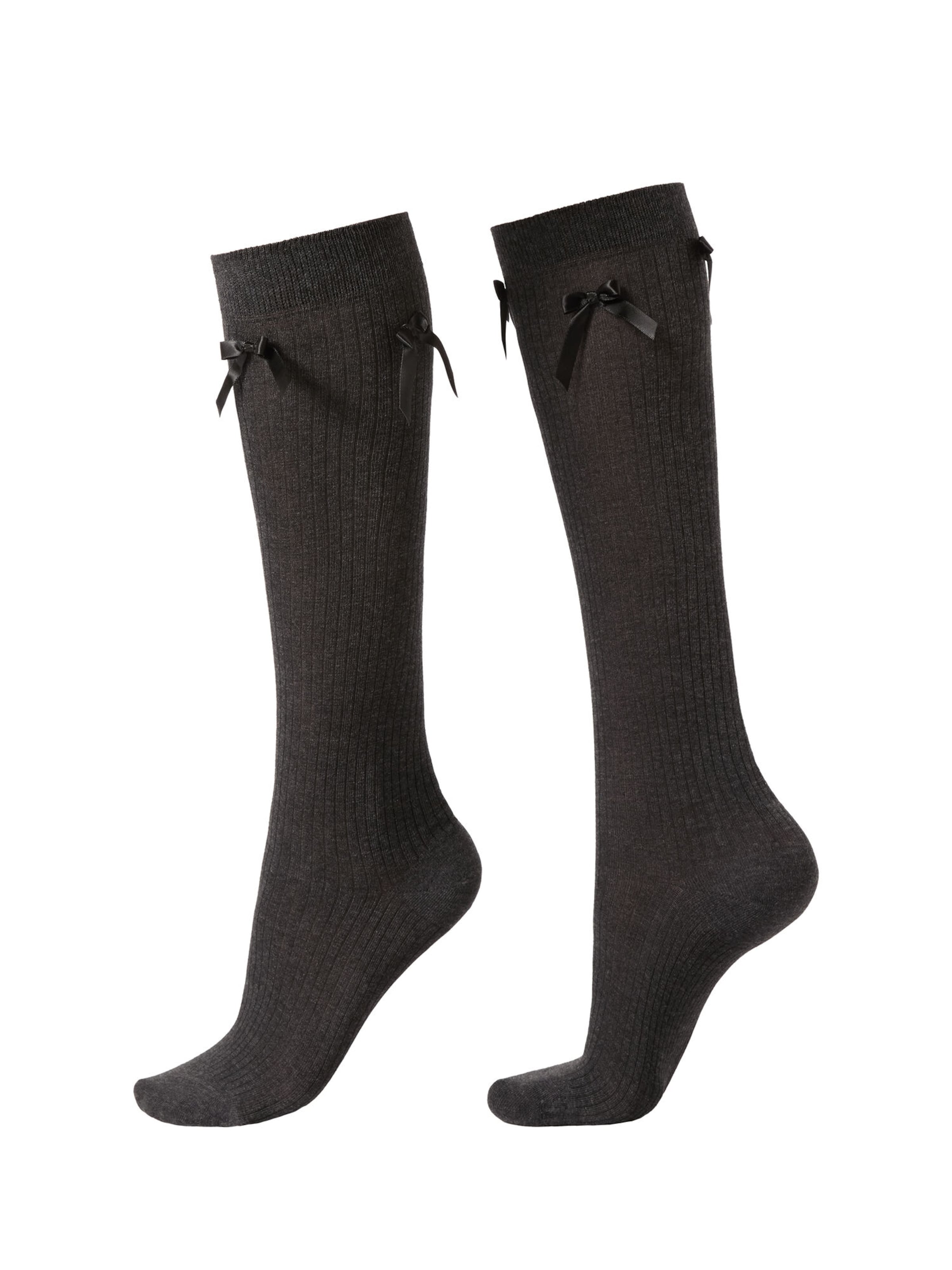 CALZEDONIA Kniestrümpfe in Grau: Vorderseite