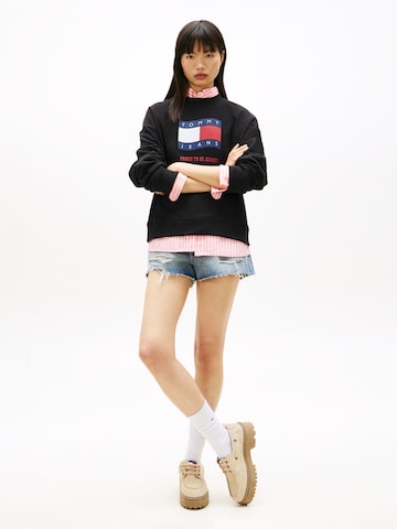 Tommy Jeans Tréning póló - fekete