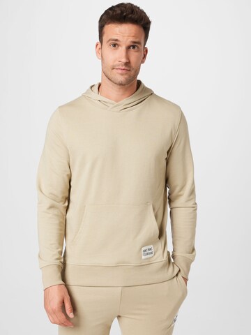 BRAVE SOUL Sweatshirt in Beige: front