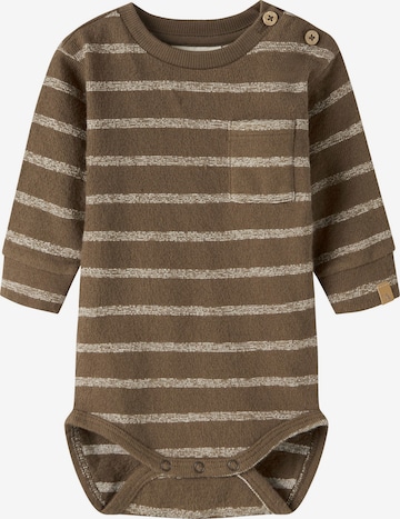 Lil'Atelier - Pijama entero/body en marrón: frente