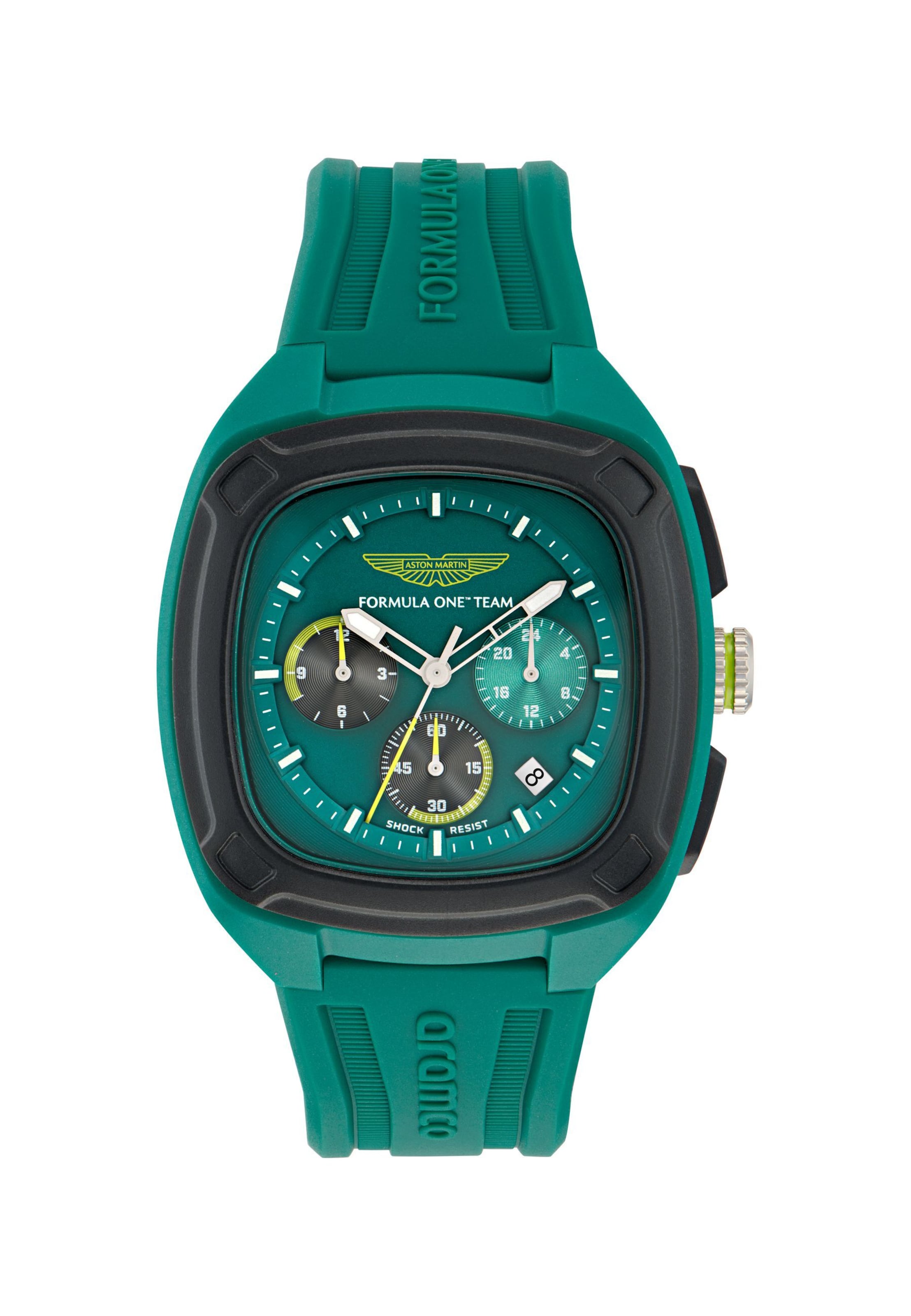 Orologio analogico 'Ovr W' di Aston Martin in verde: frontale