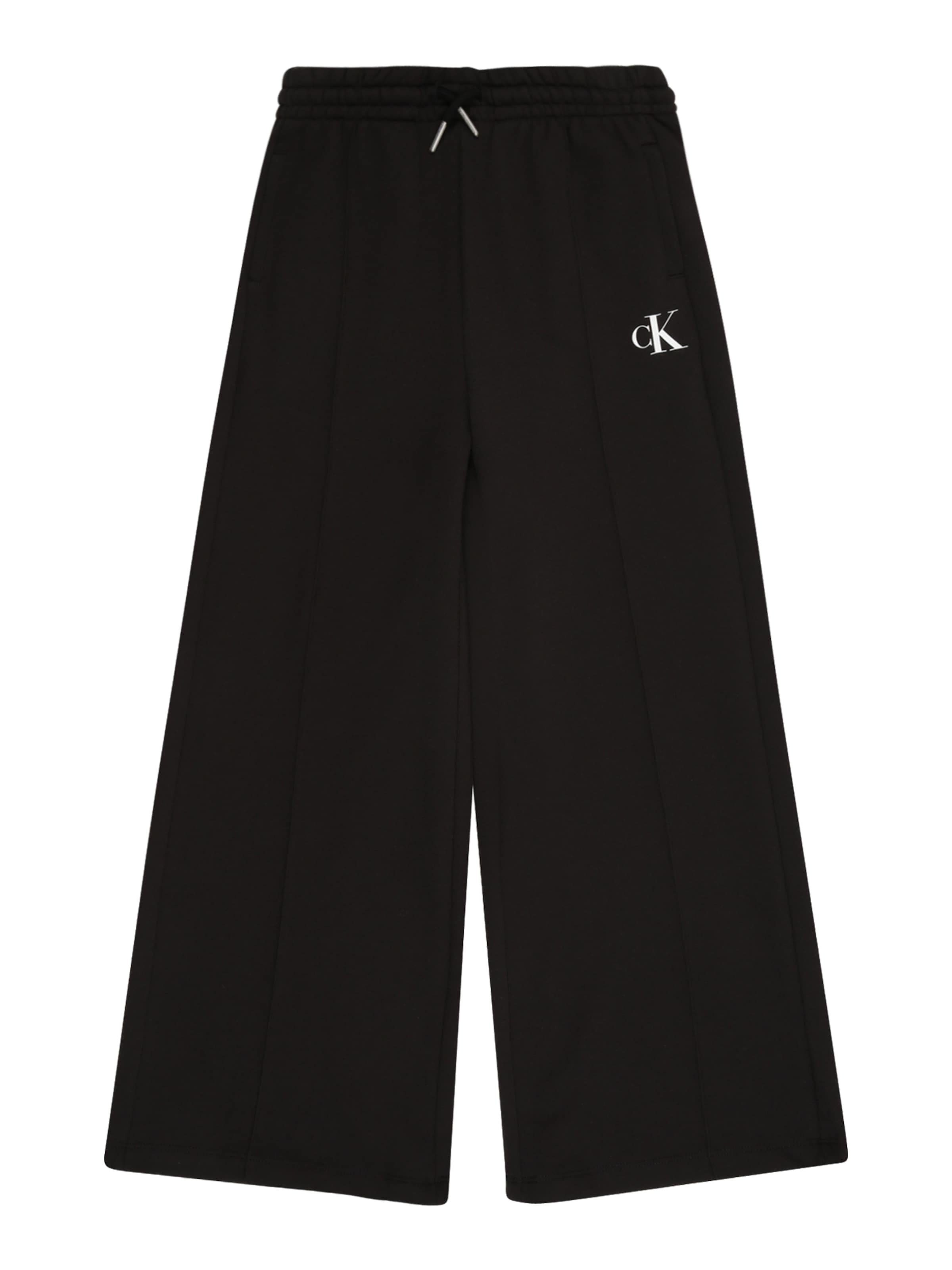 Calvin Klein Jeans Wide leg Byxa i svart: framsida