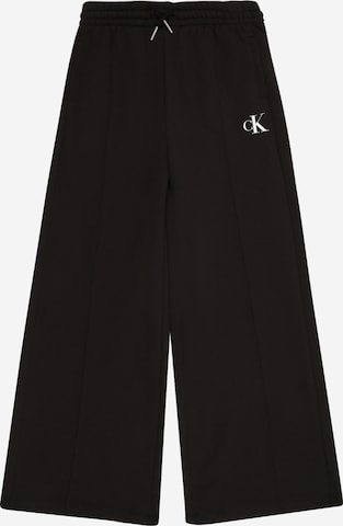 Calvin Klein Jeans Wide Leg Housut värissä musta: etupuoli