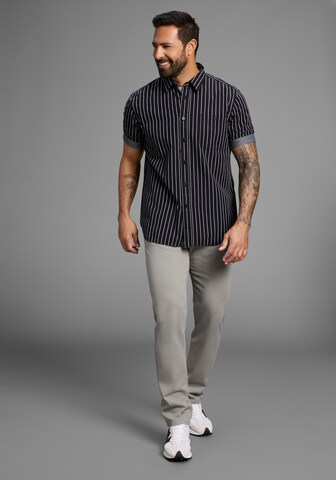 Man's World Comfort Fit Hemd in Schwarz