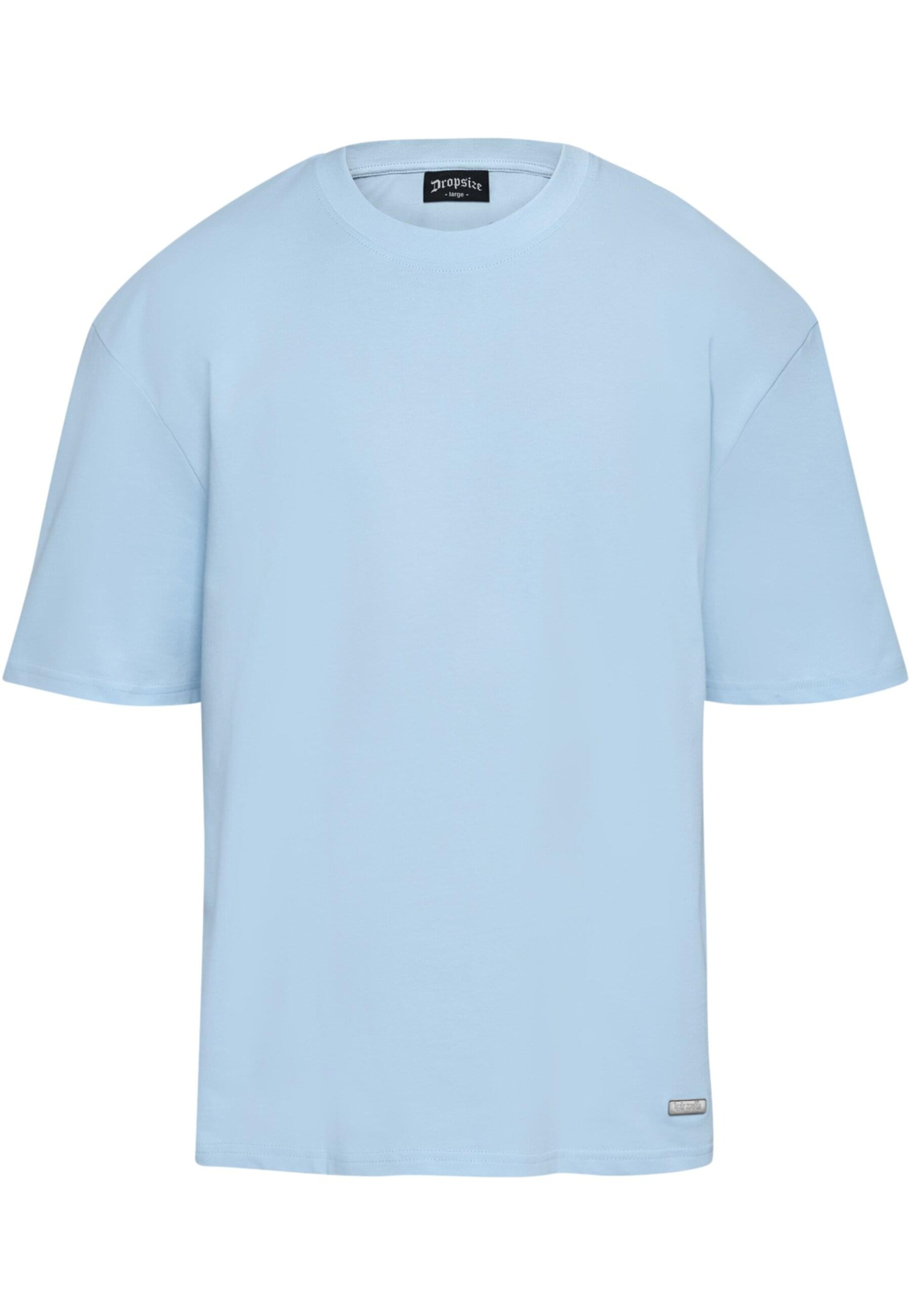 T-Shirt Dropsize en bleu : devant