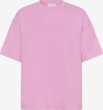 rožinė Kaffe Marškinėliai 'KAtomina': priekis