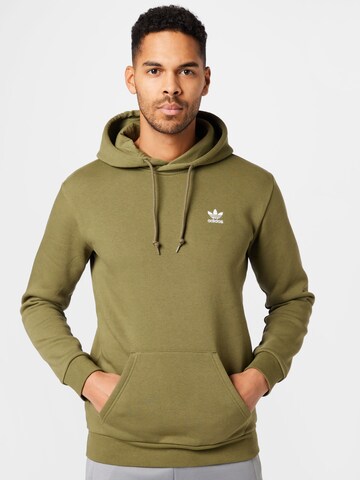 Coupe regular Sweat-shirt 'Adicolor Essentials Trefoil' ADIDAS ORIGINALS en vert : devant