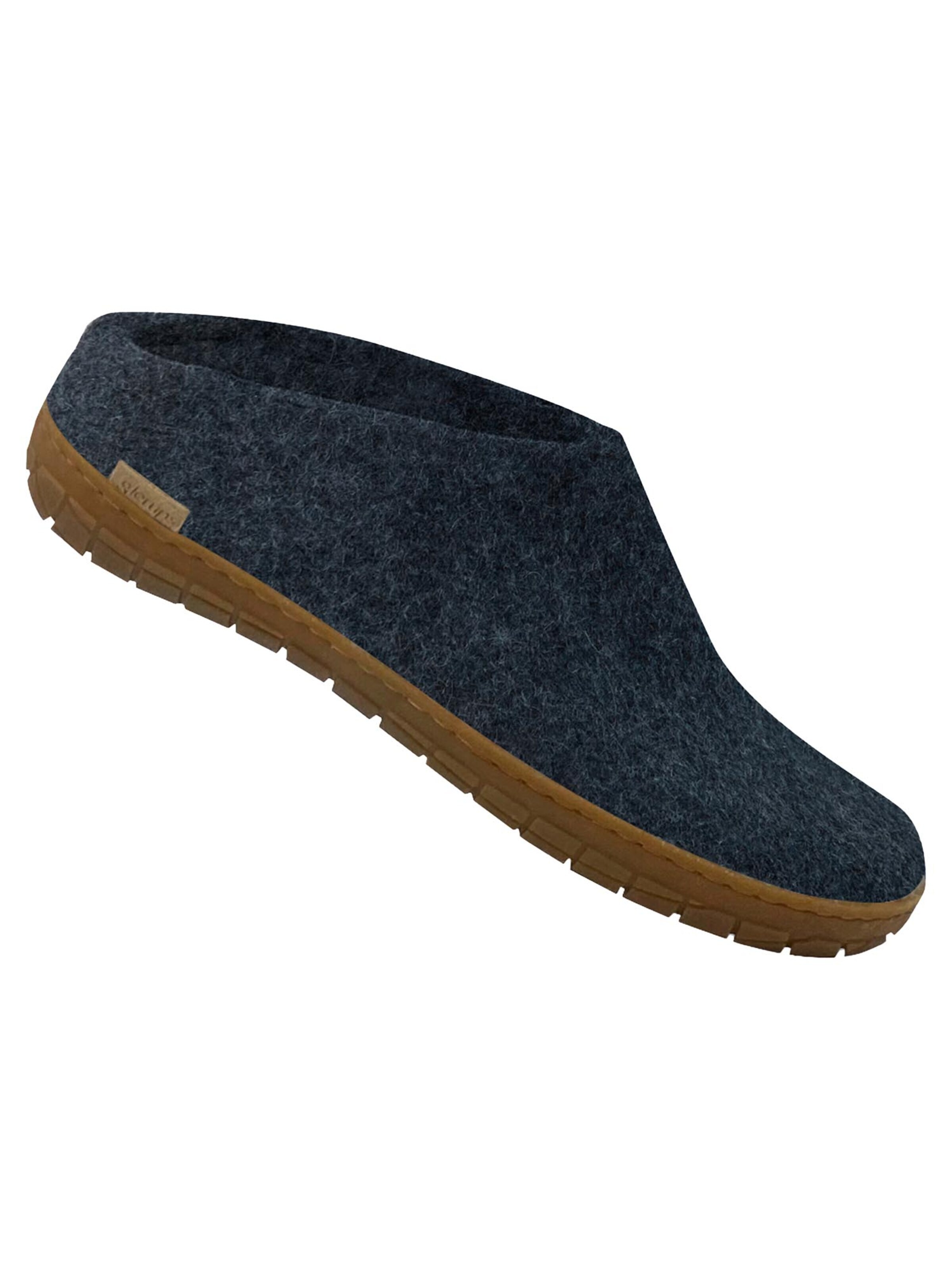 Glerups Slipper 'Kautschuksohle' in Blue
