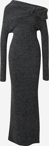TOPSHOP Knitted dress in Grey: front