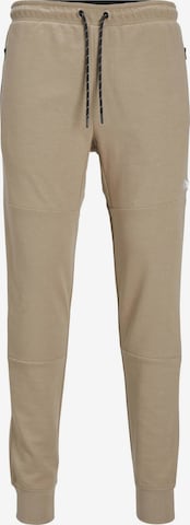 Effilé Pantalon 'Will' JACK & JONES en beige : devant