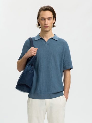 SELECTED - Jersey 'SLHMattis' en azul: frente